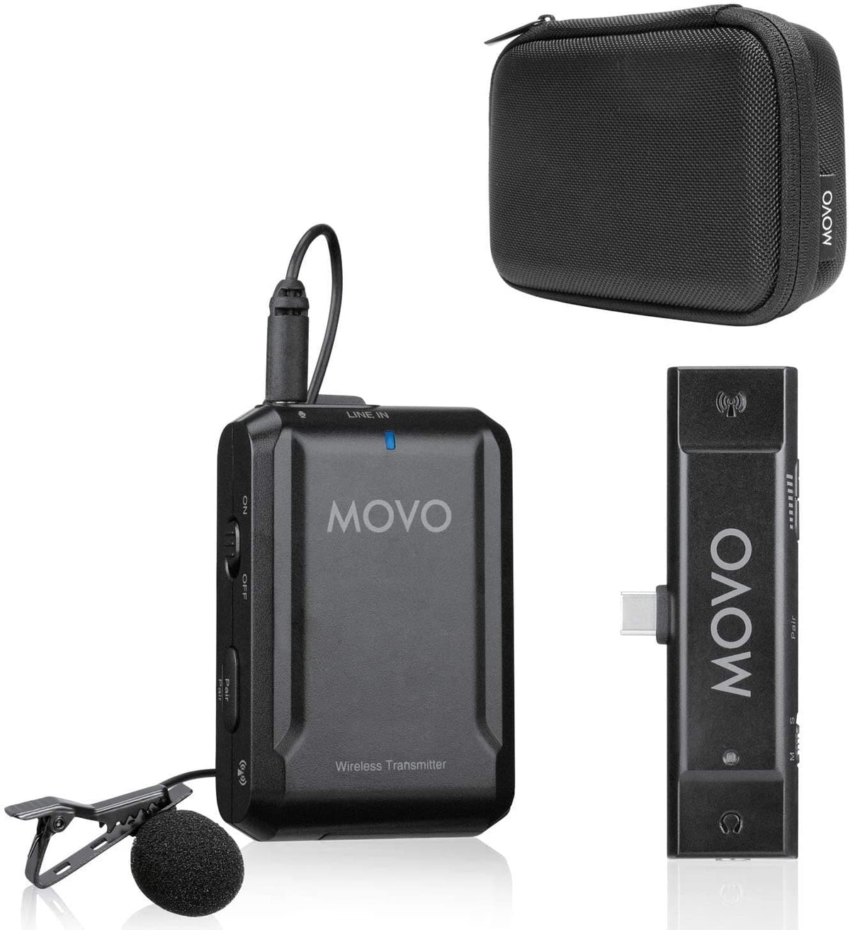 USB-C Wireless Lavalier Microphone for Android &amp; Samsung - Movo