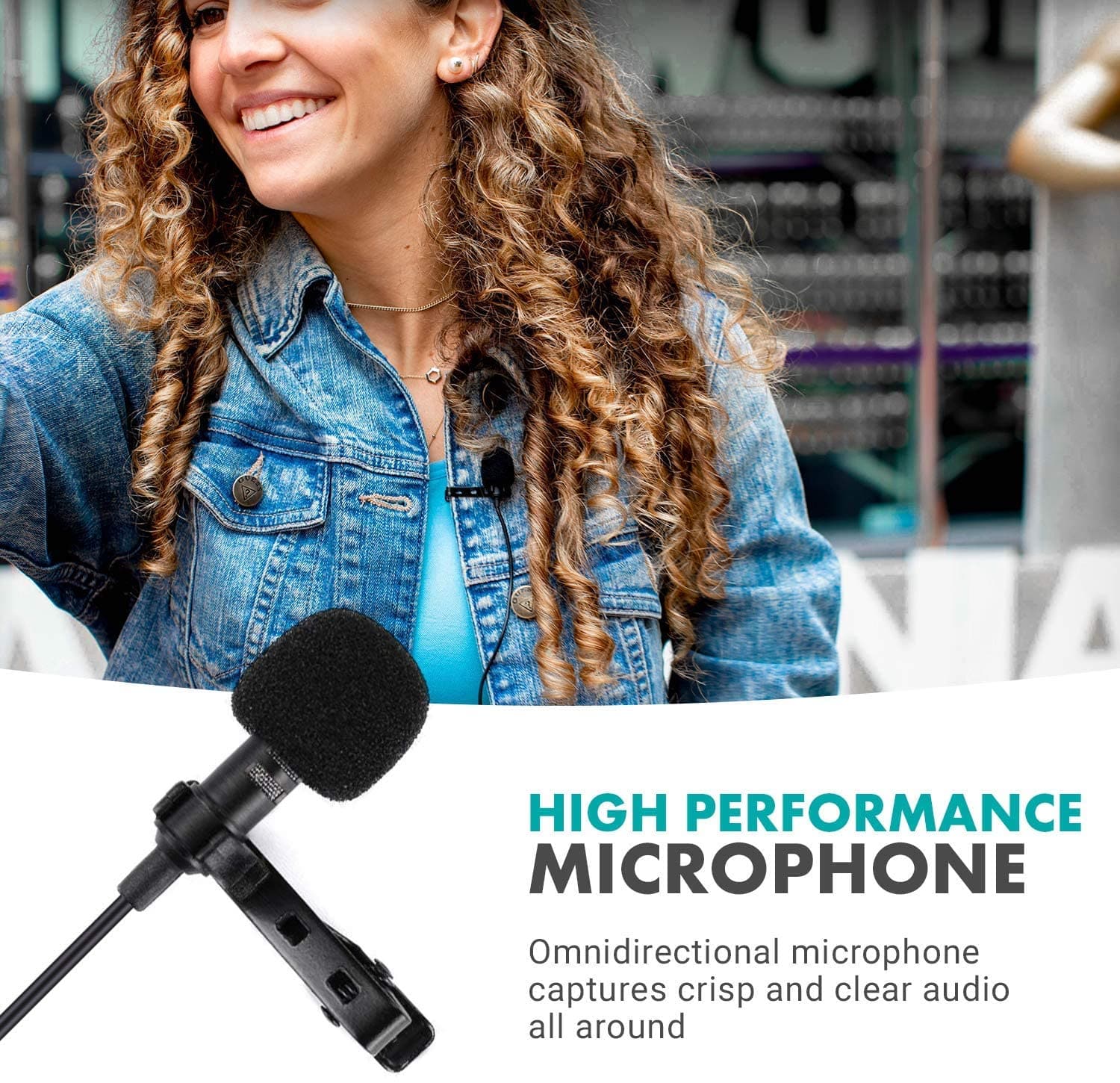 Wireless Lavalier Microphone Android & Samsung EDGE-UC | Movo