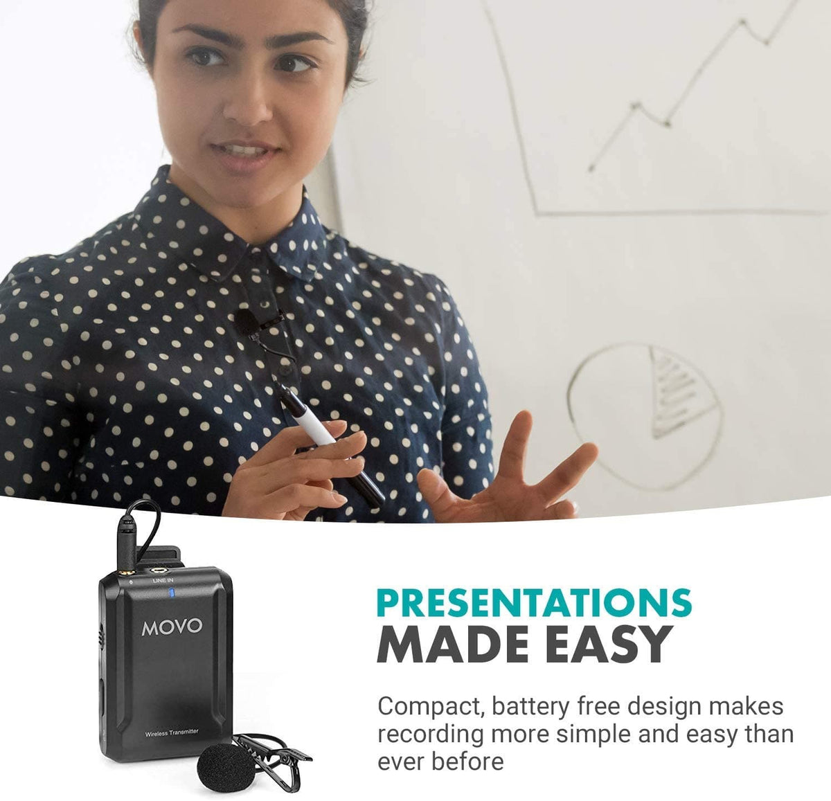 USB-C Wireless Lavalier Microphone for Android &amp; Samsung - Movo