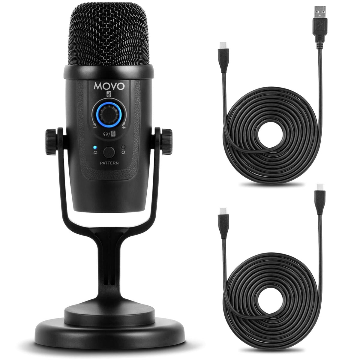 UM300 USB Desktop Microphone USB Mic for Mac, PC, Android Movo
