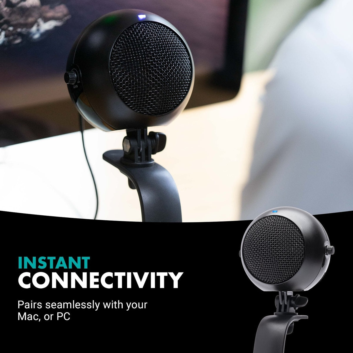USB Microphone with Desktop Stand | WebMic | Movo - Movo