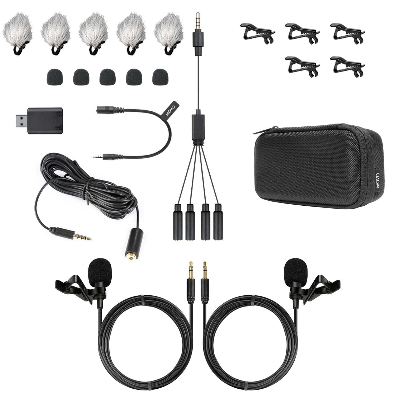 VersaLav | Lavalier Microphone Kit | Movo