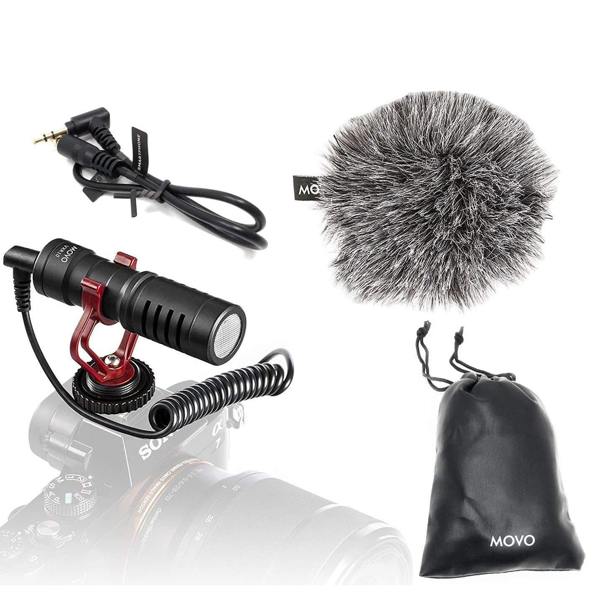 VXR10 | Universal Microphone for Video Recording | Video Mic | Movo - Movo