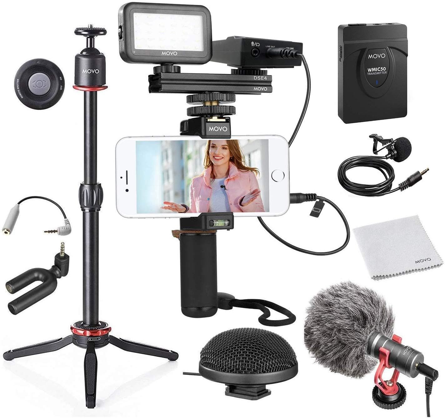 Phonevideo KIT8 | XL Smartphone Video Production Kit | Movo