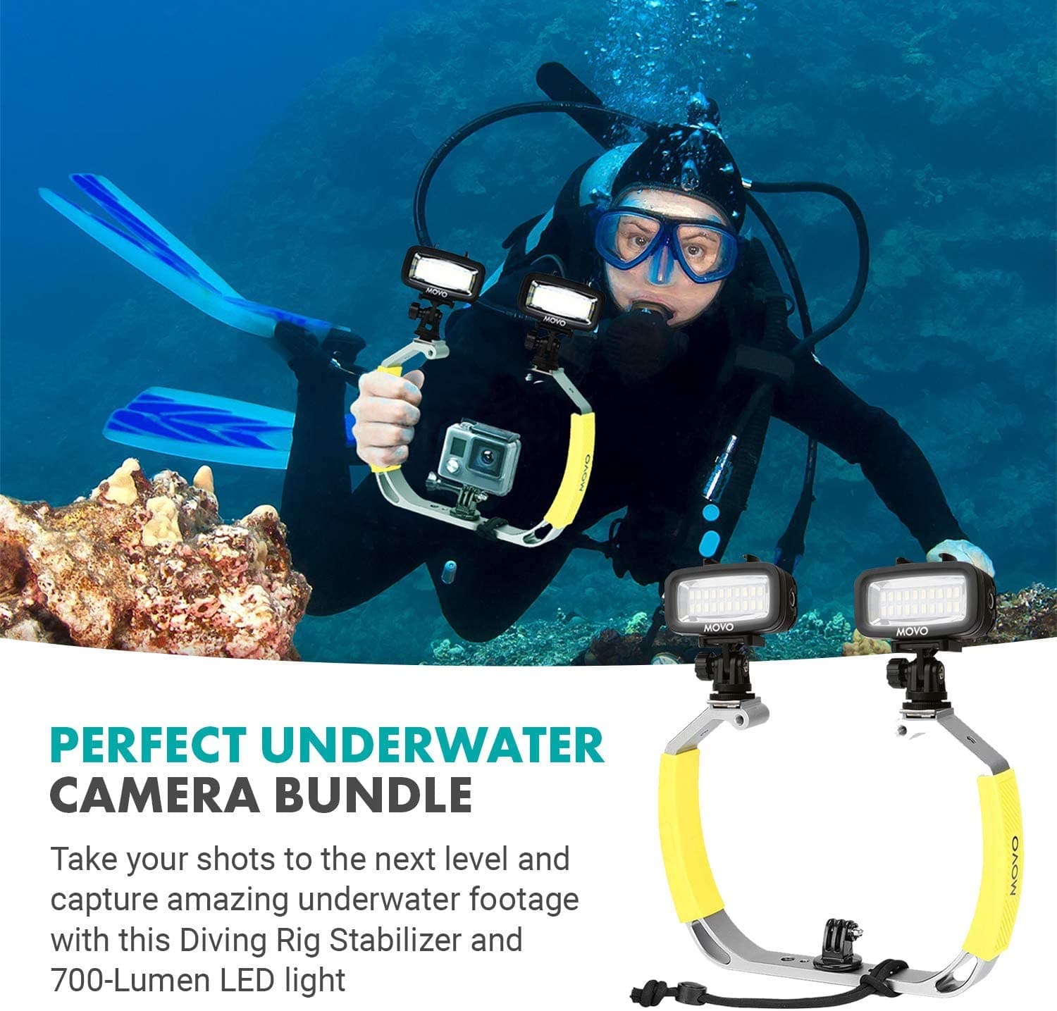 DiverRig1 | XL Underwater Camera Rig | Movo