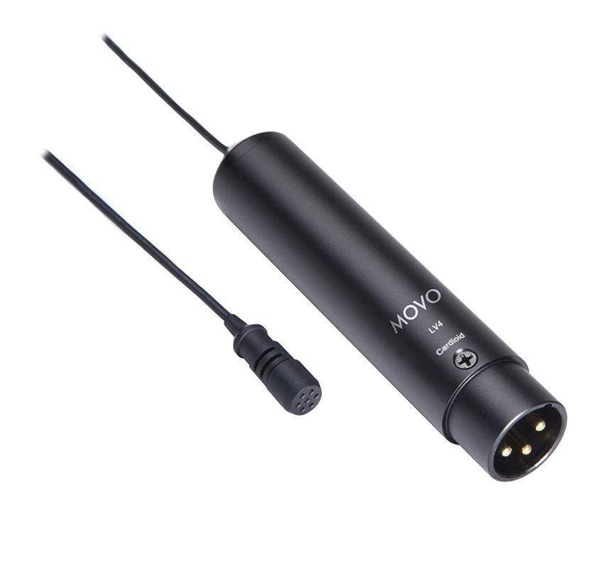 LV4-C | XLR Phantom Power Cardioid Lavalier Microphone | Movo