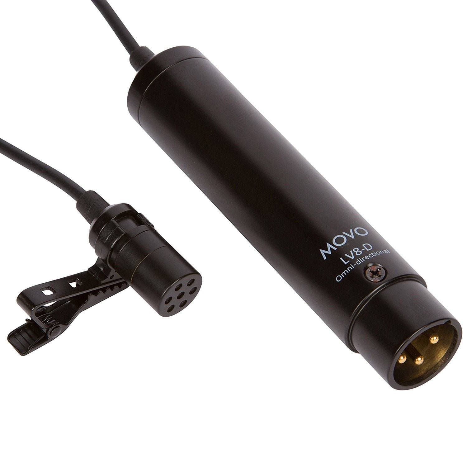 LV8-D | Phantom Powered XLR Lavalier Microphone | Movo